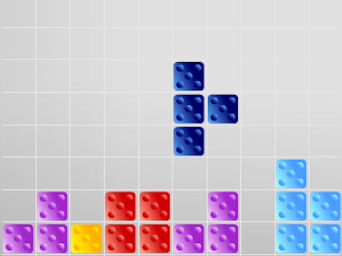 Dobbelsteen Tetris (Oud) (Spelletje)