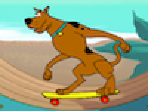 Skaten met Scooby Doo (Spelletje)