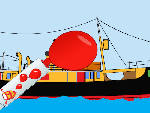 Stoomboot Ballonnen (Spelletje)