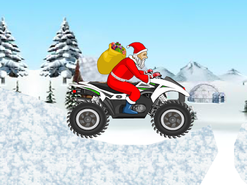 Kerstman op een Quad (Spelletje)