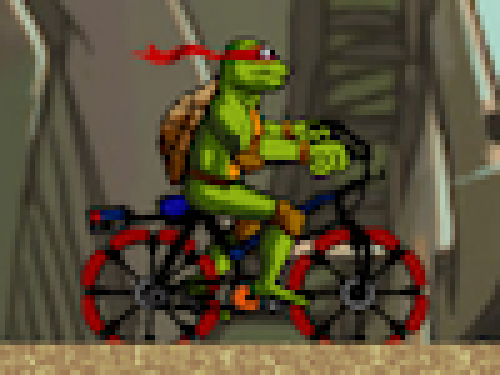 BMX'en met de Turtles (Spelletje)