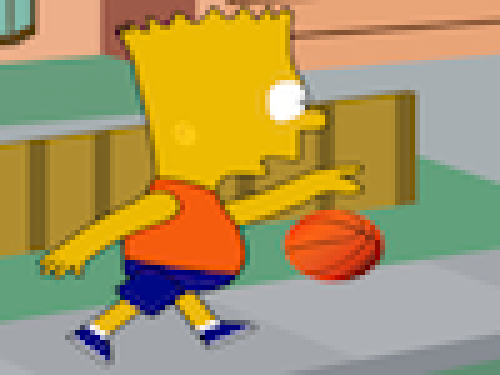 Basketballen met Bart Simpson (Spelletje)