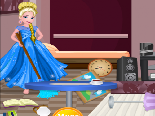 Schoonmaken met Elsa (Spelletje)