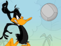 Volleyballen met Daffy Duck (Spelletje)