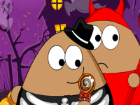 Stiekeme Halloween met Pou (Spelletje)