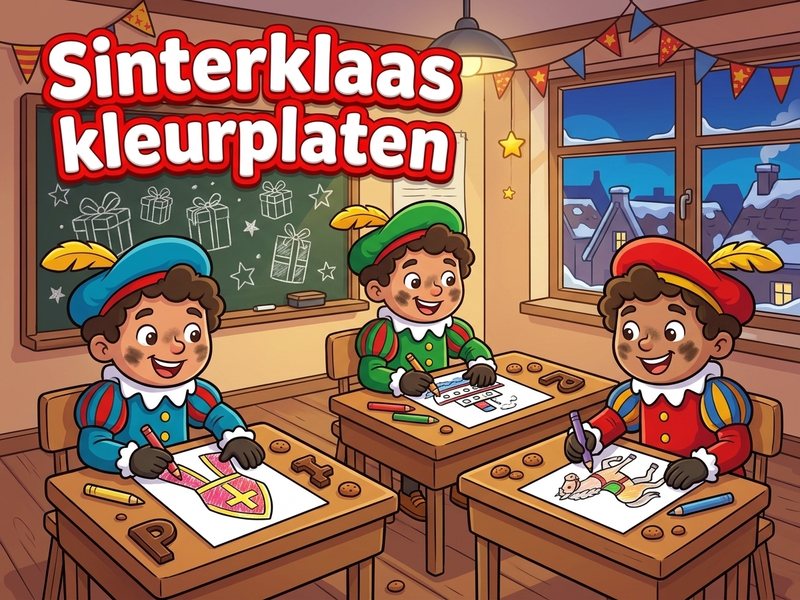 Sinterklaas kleurplaten