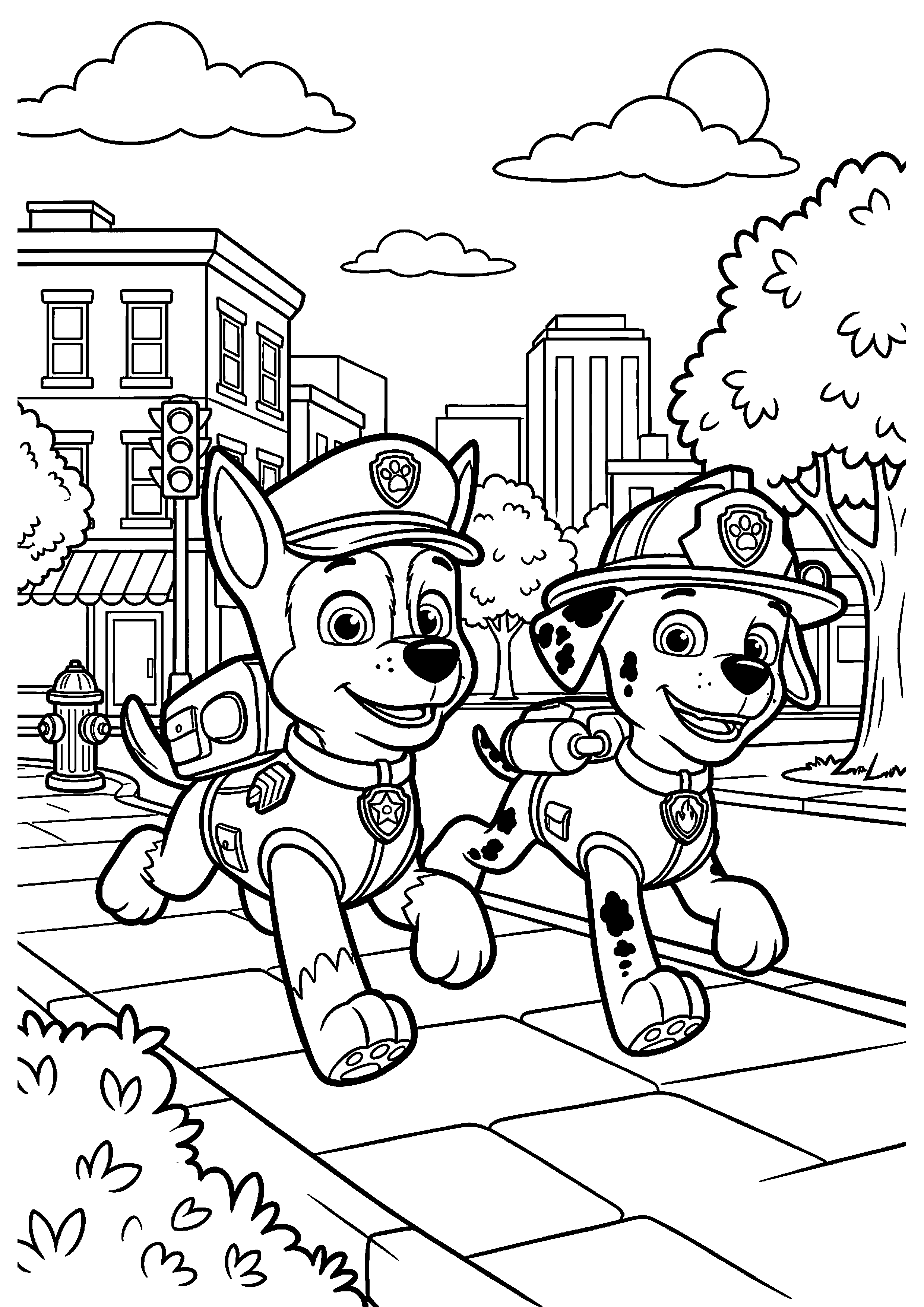 Paw Patrol kleurplaten