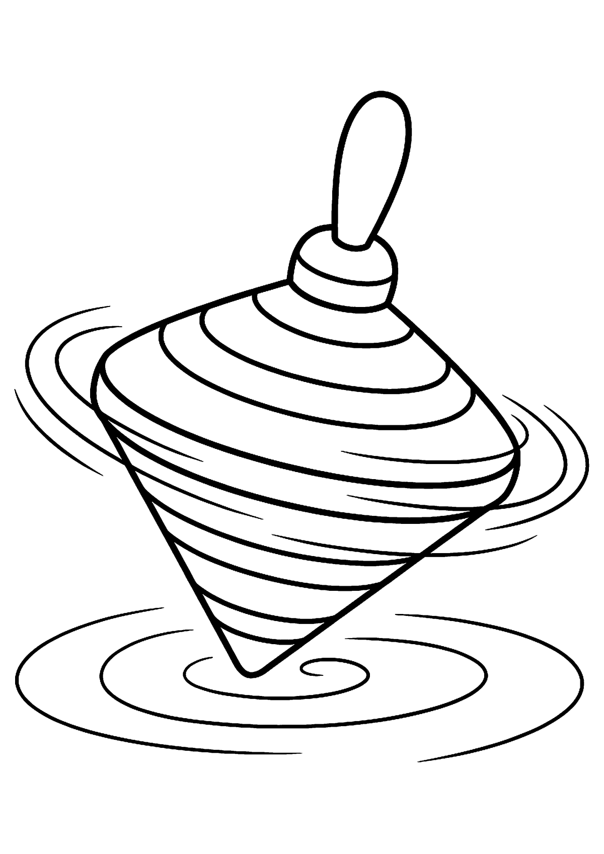 Spin kleurplaat — gratis kleurplaat