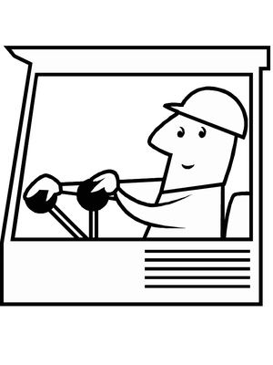 Bouwvakker Kleurplaat 1 — gratis kleurplaat