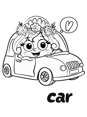 Bruiloft Car 2 Kleurplaat — gratis kleurplaat