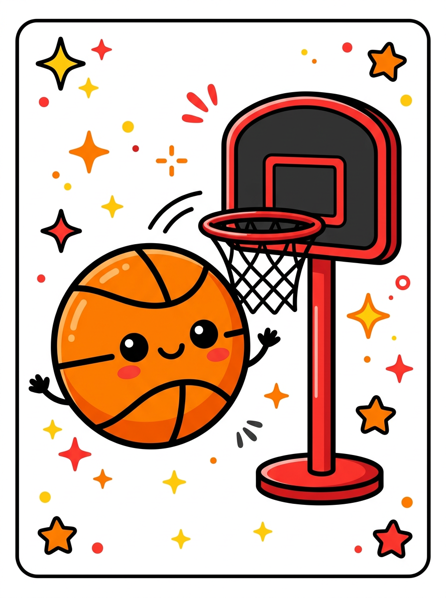 Basketbal kleurplaten