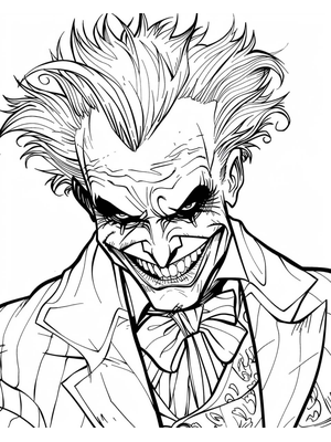 Circus Joker 1 Kleurplaat — gratis kleurplaat