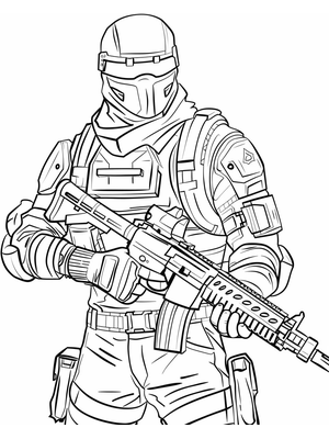 Fortnite 14 Kleurplaat — gratis kleurplaat