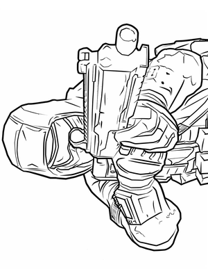 Fortnite 19 Kleurplaat — gratis kleurplaat