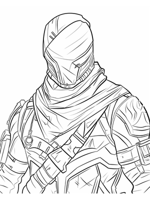 Fortnite 2 Kleurplaat — gratis kleurplaat