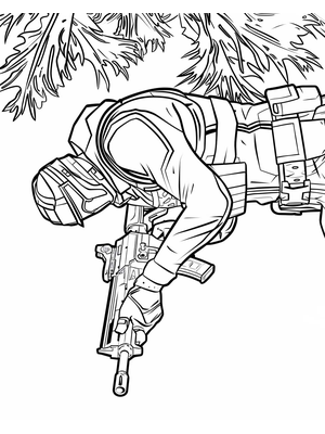 Fortnite 20 Kleurplaat — gratis kleurplaat