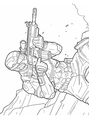 Fortnite 21 Kleurplaat — gratis kleurplaat