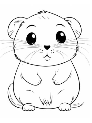 Baby Grondeekhoorn Kleurplaat — gratis kleurplaat