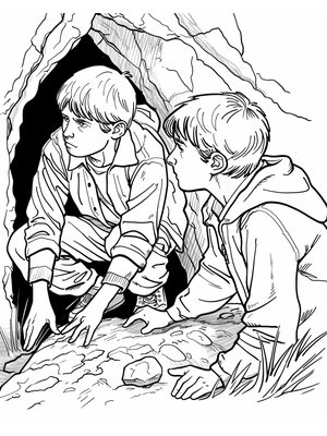 Hardy Boys Kleurplaat — gratis kleurplaat