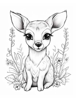 Baby Hert Kleurplaat — gratis kleurplaat