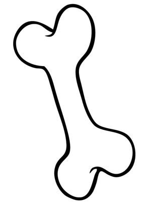 Hondenbot Kleurplaat — gratis kleurplaat