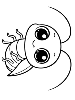 Baby Kakkerlak Kleurplaat — gratis kleurplaat