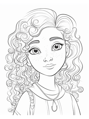 Kind Meisje 2 Kleurplaat — gratis kleurplaat