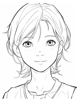 Kind Meisje 3 Kleurplaat — gratis kleurplaat