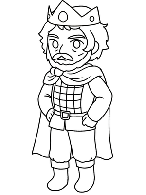 Koning B Macbeth Younger Kleurplaat — gratis kleurplaat