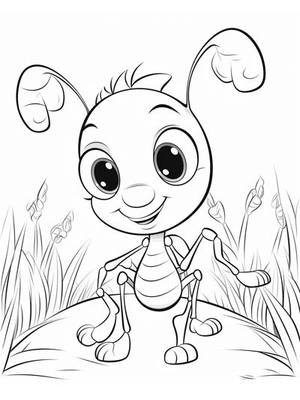 Baby Mier Kleurplaat — gratis kleurplaat