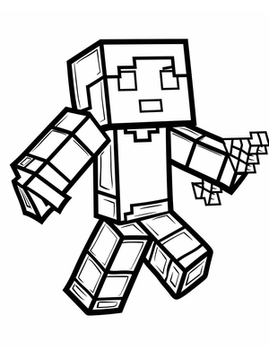 Minecraft kleurplaten