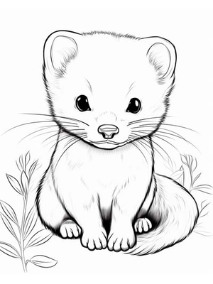 Baby Nerts Kleurplaat — gratis kleurplaat