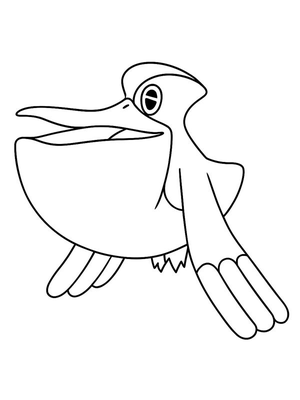 Pelipper Kleurplaat — gratis kleurplaat