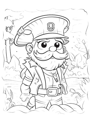 Piraat 11 Kleurplaat — gratis kleurplaat