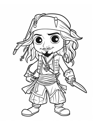 Piraat 15 Kleurplaat — gratis kleurplaat