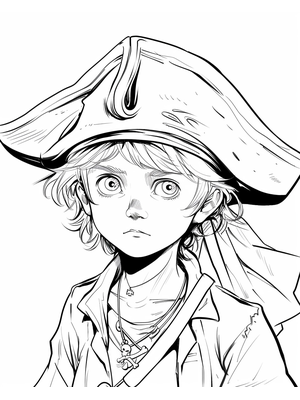 Piraat Cabin Jongen 6 Kleurplaat — gratis kleurplaat