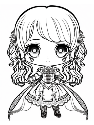 Prinses 1 Kleurplaat — gratis kleurplaat