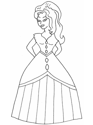 Prinsessen kleurplaten