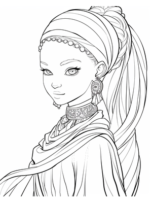 Prinses 5 2 Kleurplaat — gratis kleurplaat