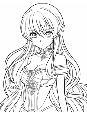 Prinses 6 Kleurplaat — gratis kleurplaat