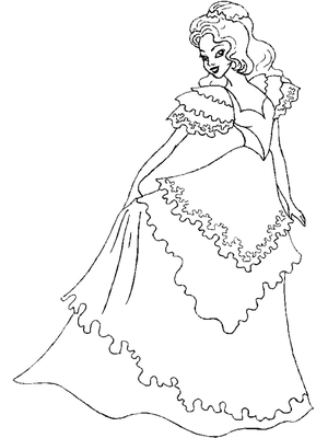 Prinses Pretty 11 Kleurplaat — gratis kleurplaat