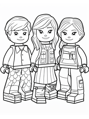 Roblox Avatars Kleurplaat — gratis kleurplaat