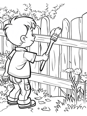 Schilder Kleurplaat — gratis kleurplaat