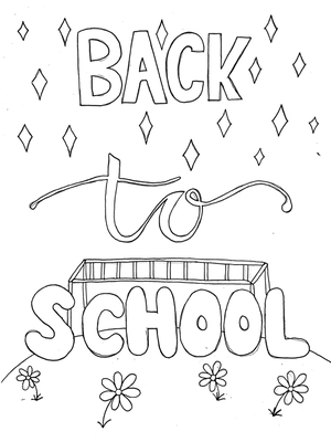 School 11 Kleurplaat — gratis kleurplaat