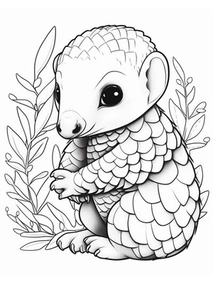 Baby Schubdier Kleurplaat — gratis kleurplaat