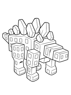 Stegosaurus (Grow a Garden) Kleurplaat — gratis kleurplaat