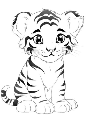 Baby Dieren kleurplaten