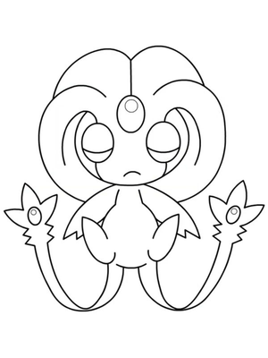 Uxie Kleurplaat — gratis kleurplaat