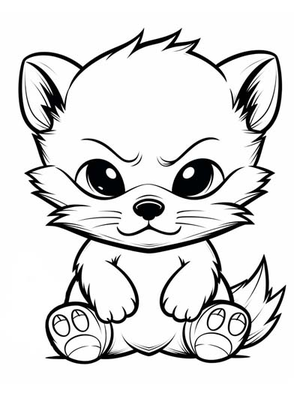 Baby Veelvraat Kleurplaat — gratis kleurplaat