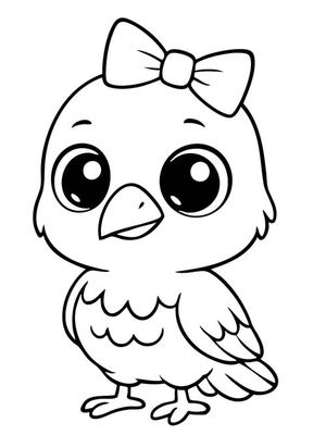 Baby Vogel Kleurplaat